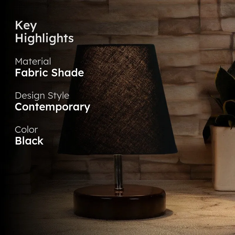 Maxa Fabric Table Lamp - Black media 2