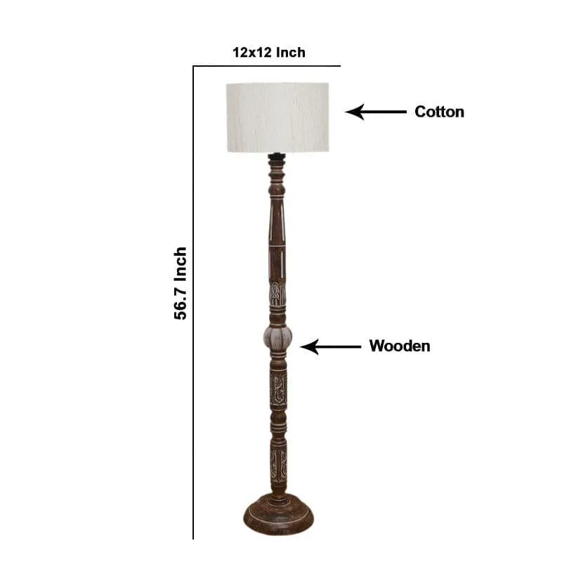 Colton Dona Floor Lamp - White media 5