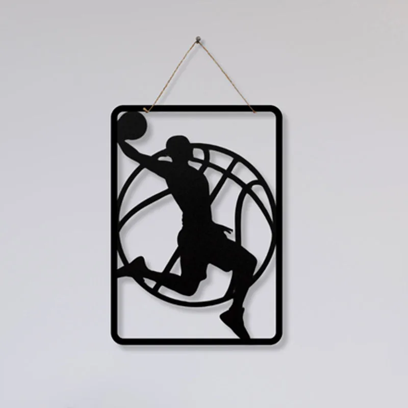 Basket Ball Lines Iron Wall Accent media 3