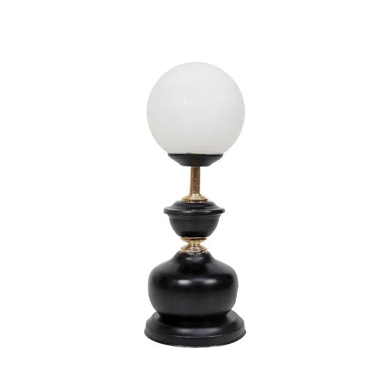Togo Rossi Moon LED Glass Table Lamp - White,Black media 4