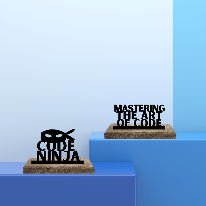 Code Ninja Showpiece - Set Of Two