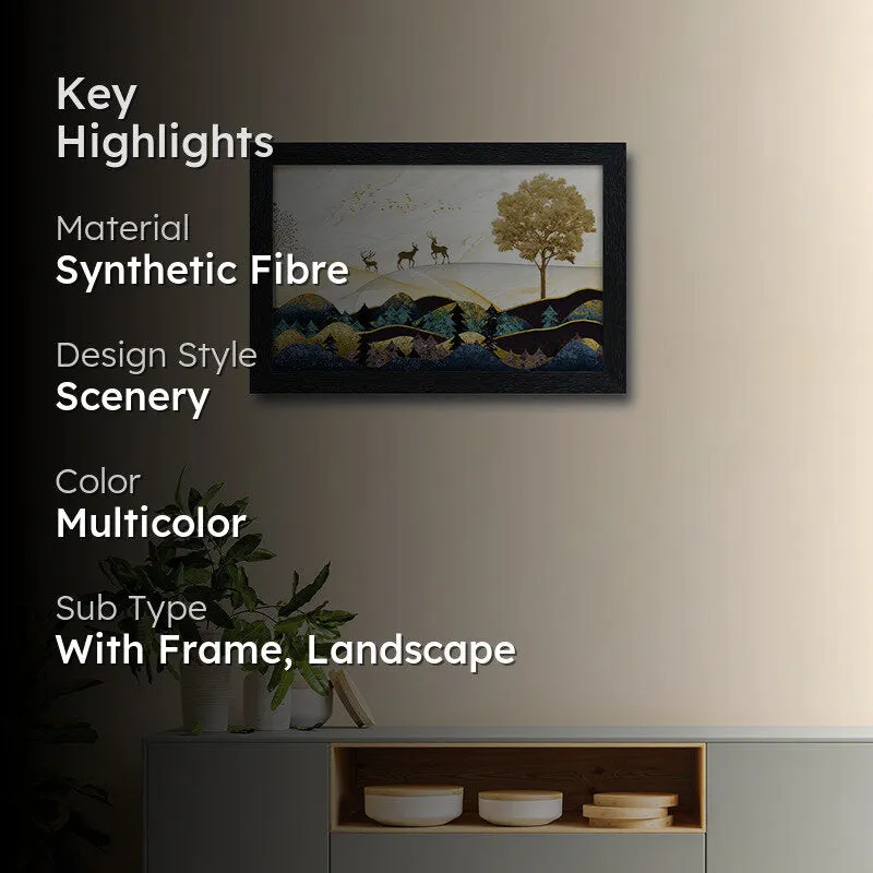 Stags Of Hills Wall Painting media 2