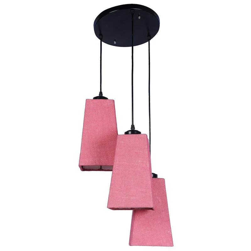 Shadowlux Triple Metal Ceiling Lamp - Pink media 5