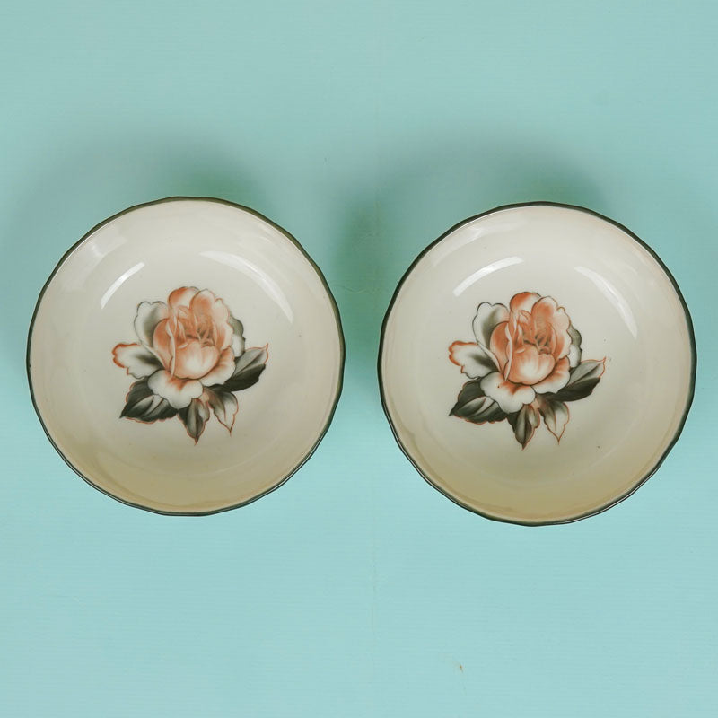 Maduva Floral Porcelain Serving Set - Four Piece Set media 9
