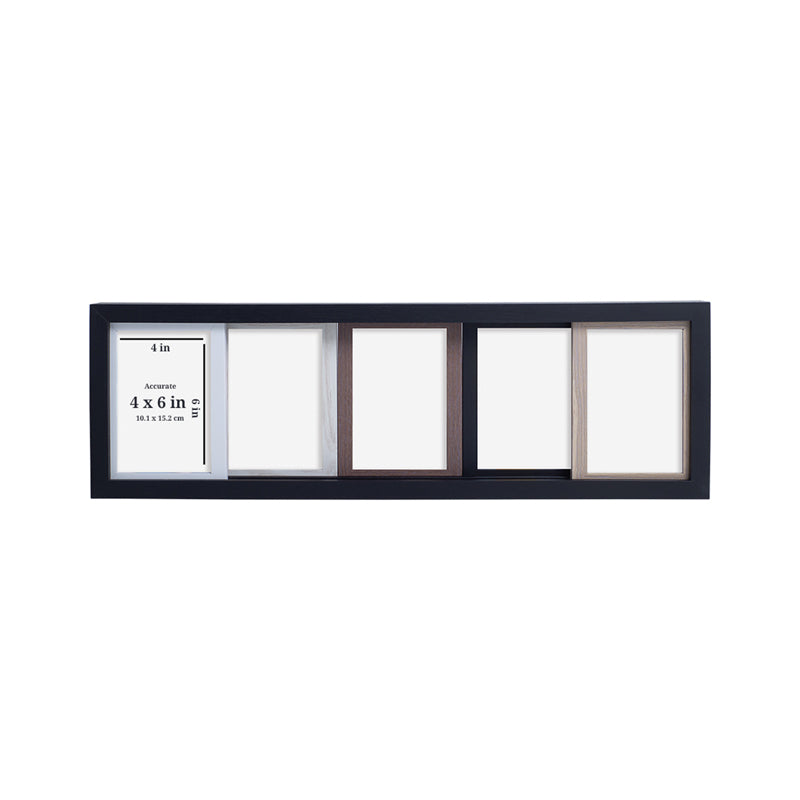 Linn 5 - in - 1 Wood Photo Frame media 5