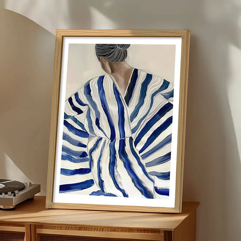 Striped Kimono Wall Art media 3