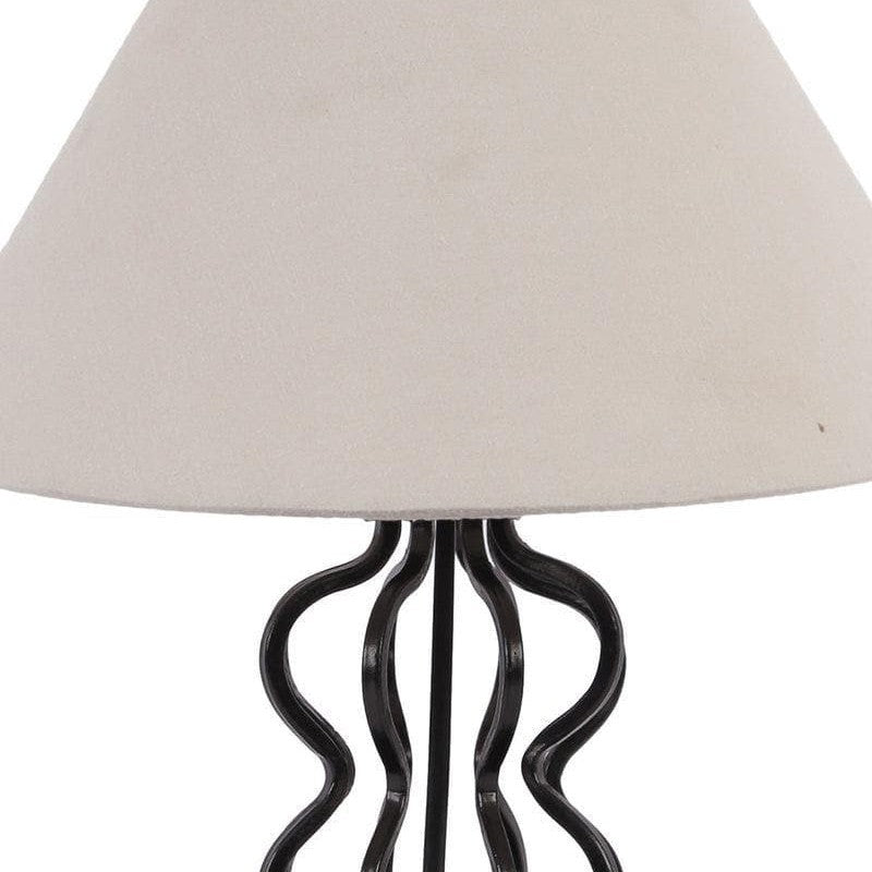 Iggly Wiggly Fabric Table Lamp - Grey,Black media 6