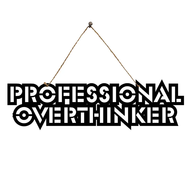 Professional Overthinker Mild Steel Wall Accent media 3