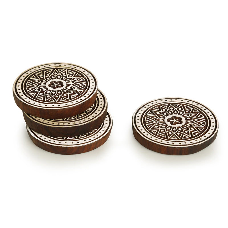 Magna Mandala Handmade Coaster - Set of Four media 3