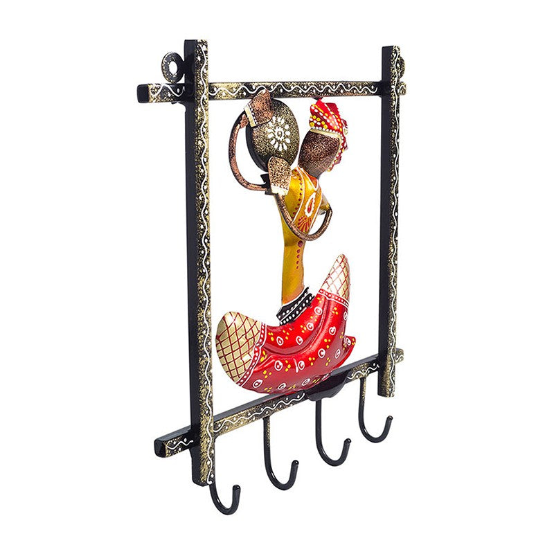 Folk Symphony Handcrafted Key Holder - Red media 5