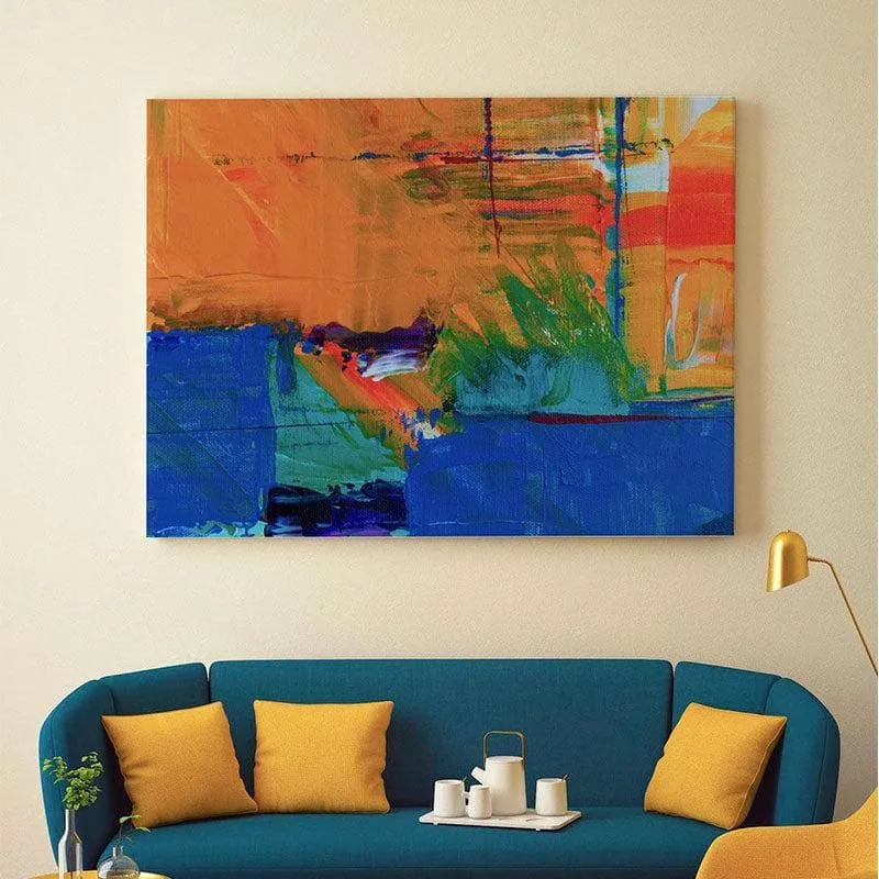 The Color Abstract Canvas Wall Painting - Gallery Wrap media 1