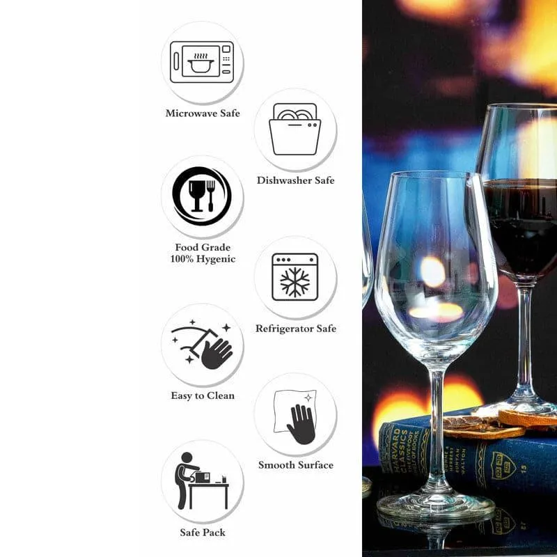 Jezebel Red Wine Glasses (350 ML) - Set Of Six media 5