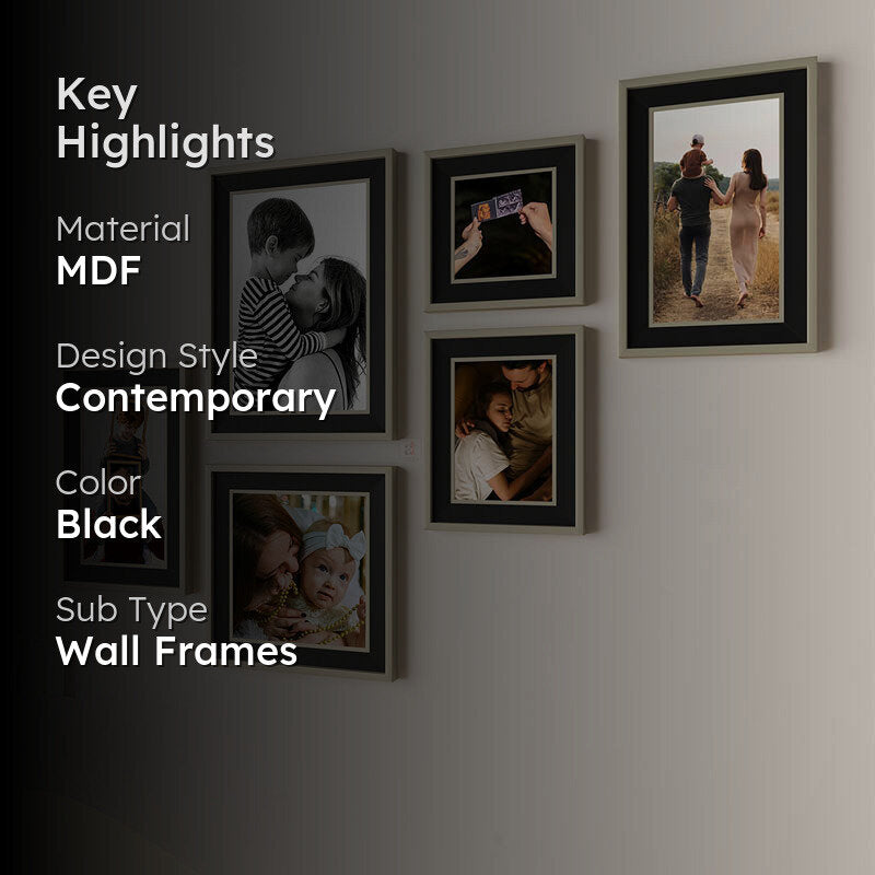 Funky Fiesta Wall Photo Frame - Set Of Six media 2
