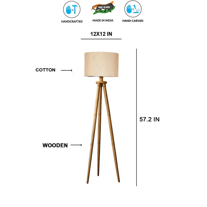 Cotin I Tripod Floor Lamp - White media 6