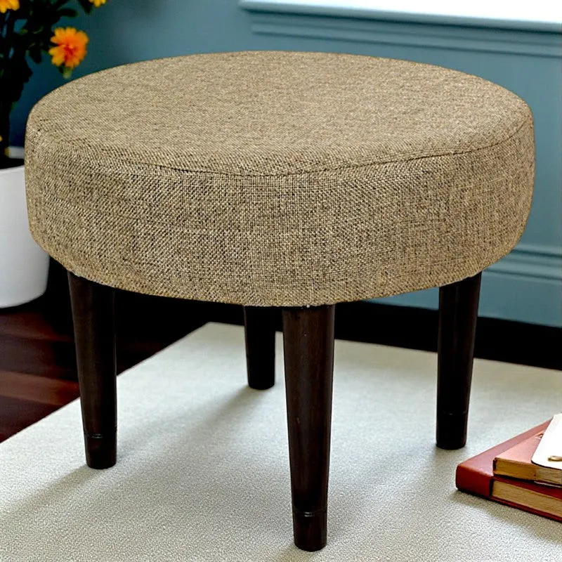 Pavro Sheesham Wooden Stools (Beige) - Set Of Two media 5