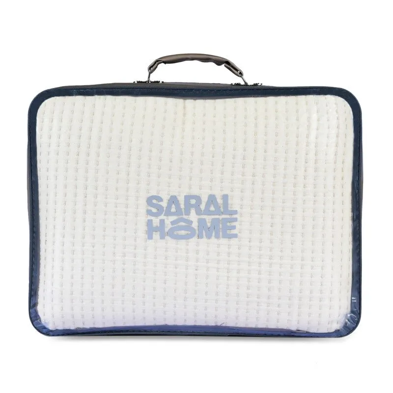 Ivory Self Stripe Comforter - Three Piece Set media 8