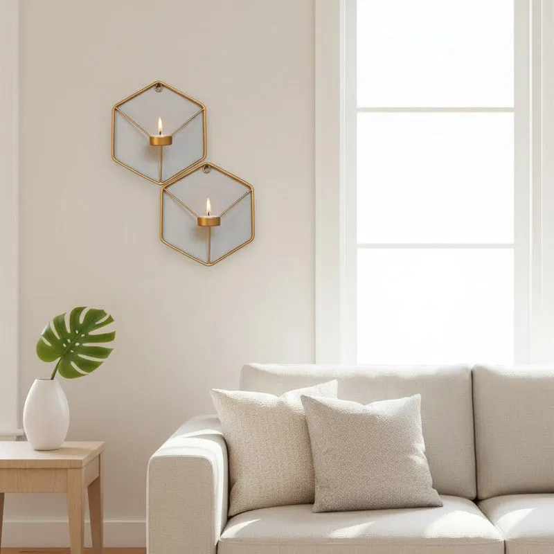Hexagrid Candle Holder - Set Of Two media 3