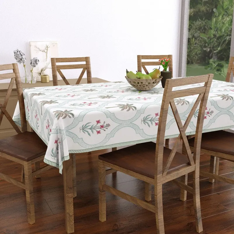 Tropical Cotton Table Cover - Pink,Blue media 4