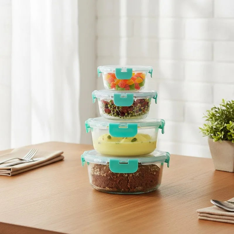 Mistro Leak Proof Glass Lunch Box - Set of Four media 3