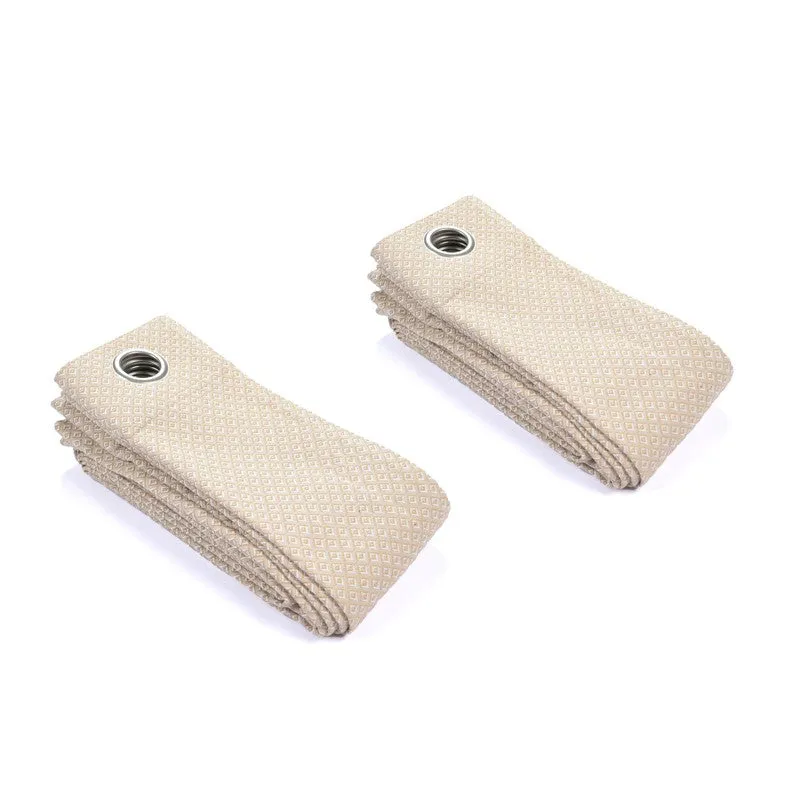 Form Ease Cotton Blackout Curtains (Beige) - Set Of Two media 7