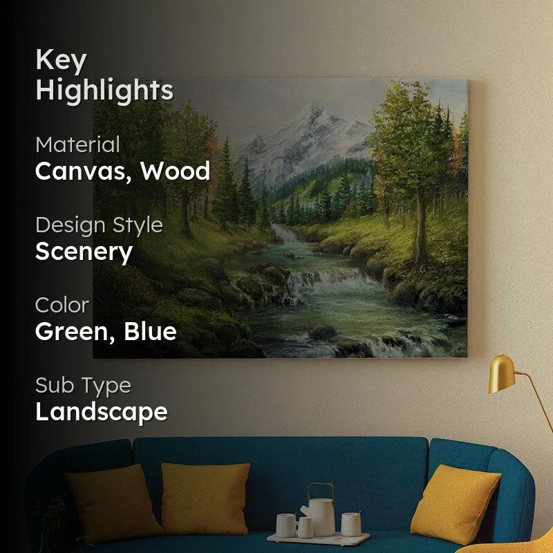 Spring Landscape Painting - Gallery Wrap media 2