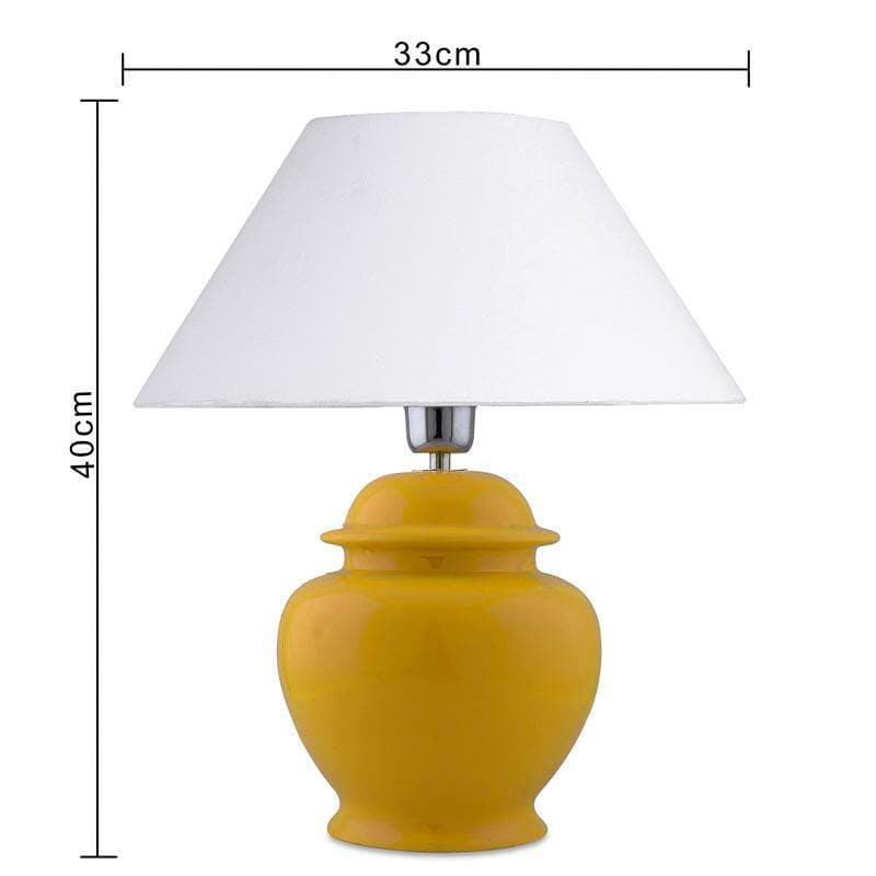 Fancy Pants Ceramic Table Lamp With Conical Shade (White) - Set of Two media 6