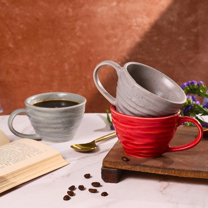 Mayla Ceramic Coffee Mug (220 mL Each) - Set of Two - 220 ML