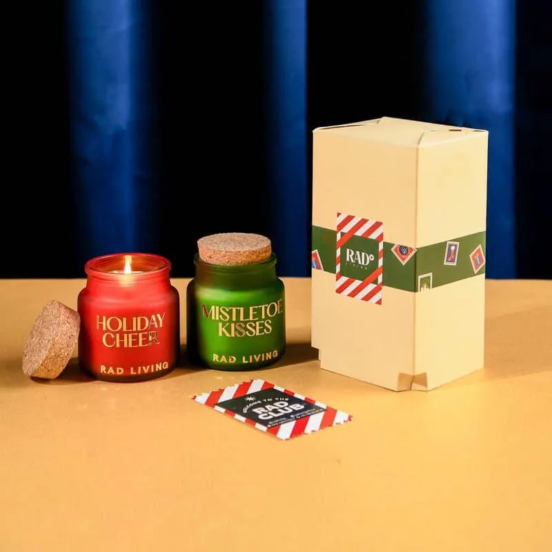 Holiday Cheer & Mistletoe Kisses - Set of 2 Scented Votive Candles media 1