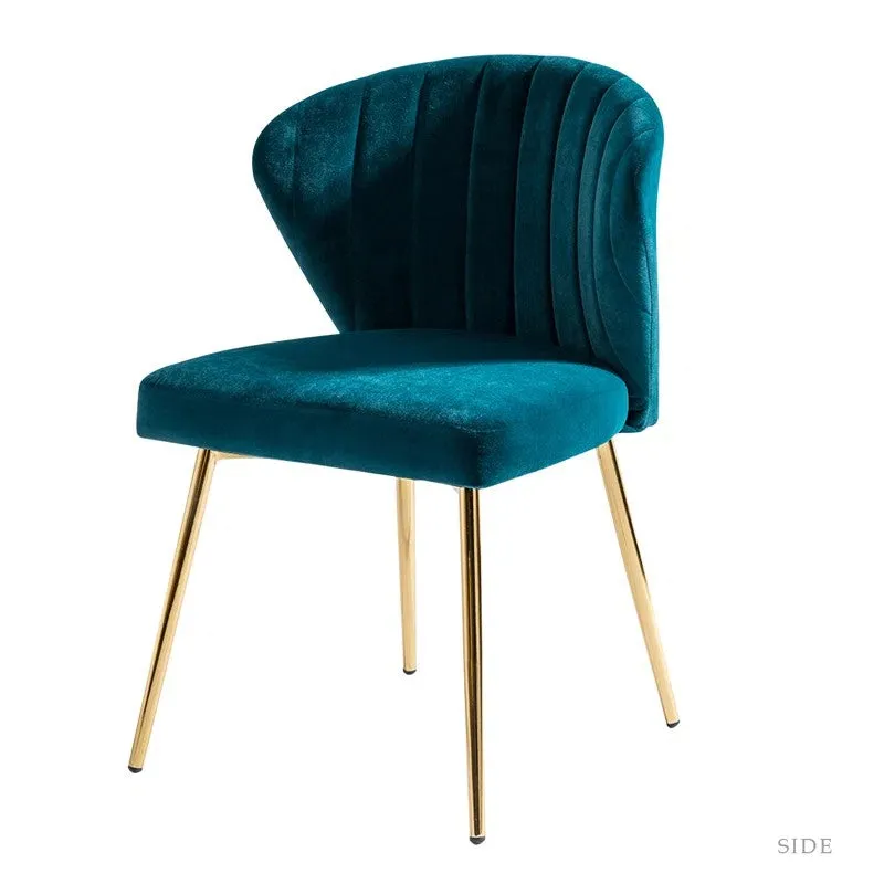 Cozyra Metal Accent Chair - Blue media 5