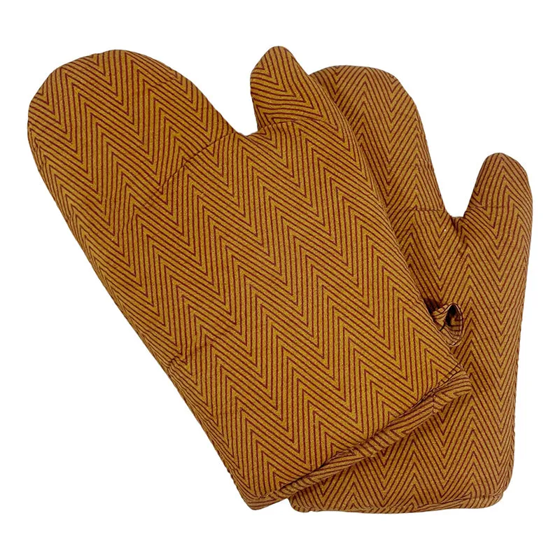 Swayam Keras Kitchen Gloves (Tan) - Set Of Two media 5