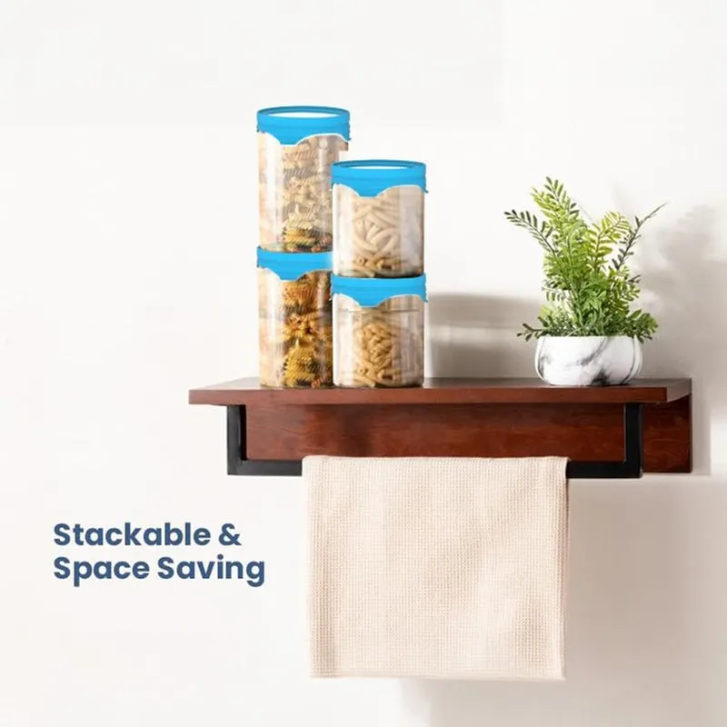 Rioware Lock Nest Borosilicate Glass Jar (800 mL Each) - Set Of Three media 5