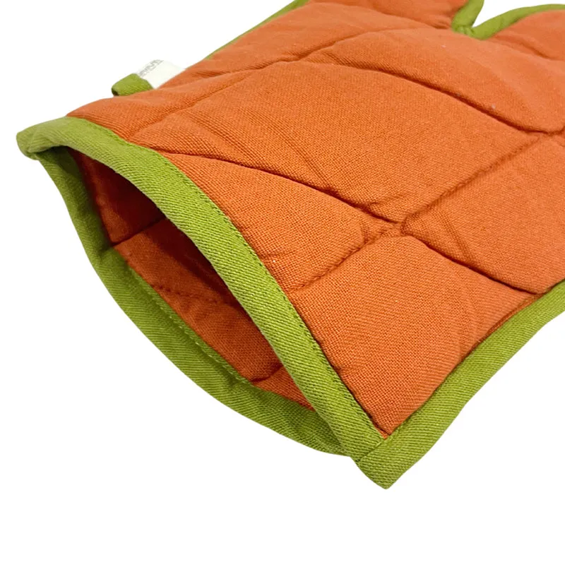 Swayam Teplo Kitchen Gloves (Orange & Green) - Set Of Two media 6