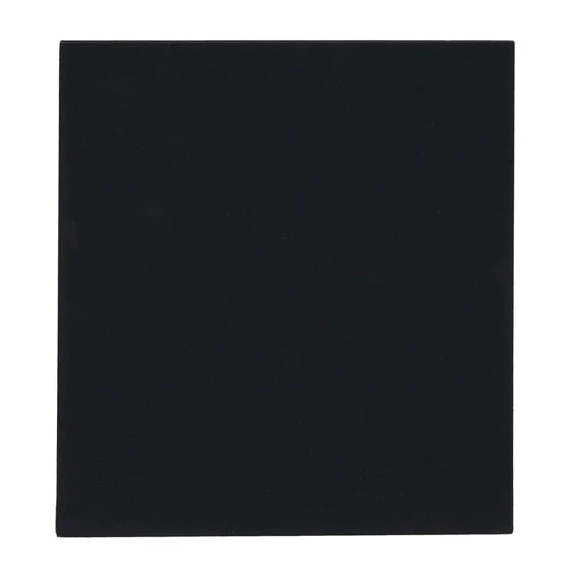 Back view of the black rectangular tea light candle holder