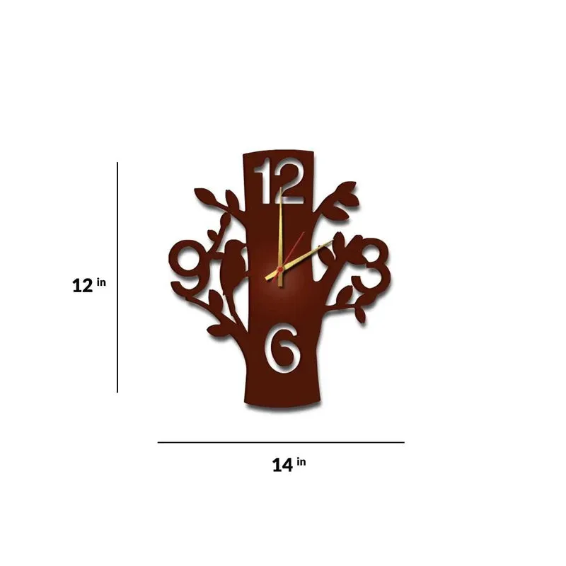Trevia Brown MDF Wall Clock media 6
