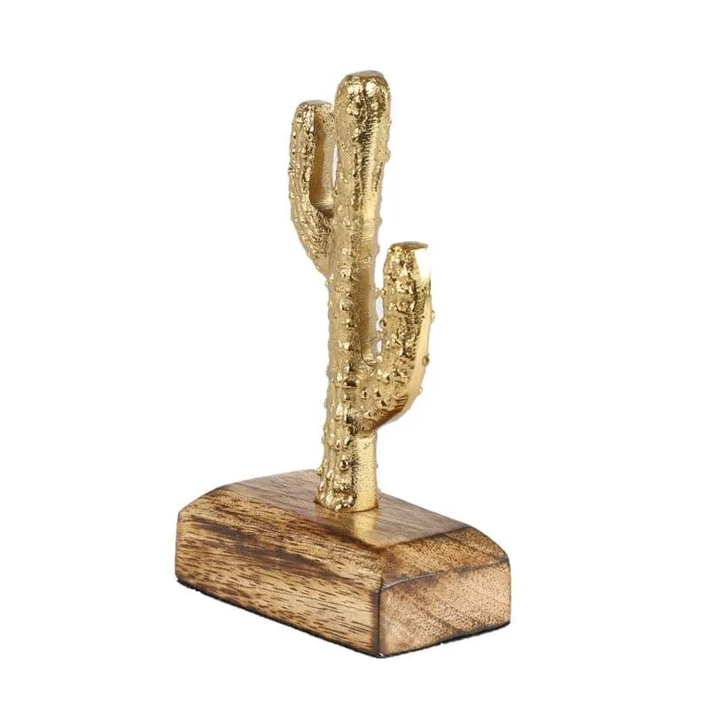 Cacti Charm Showpiece - Gold media 3