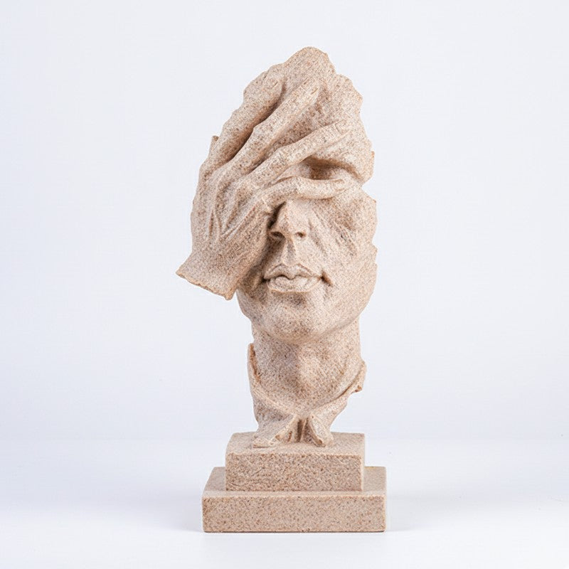 Still Thought Art Figure Showpieces - Beige media 3
