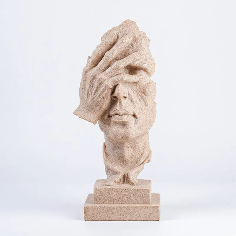 Still Thought Art Figure Showpieces - Beige media 3