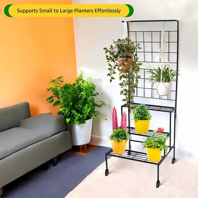 Graziana Tiered Planter Stand - Black media 4