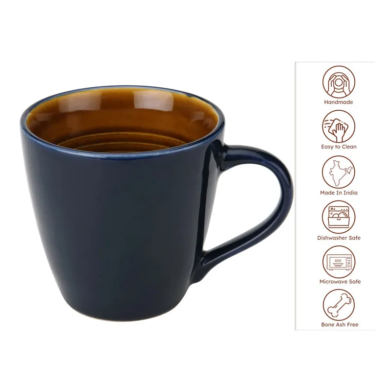 Karvaa Ceramic Coffee Mug (Royal Blue) - 350 mL media 4