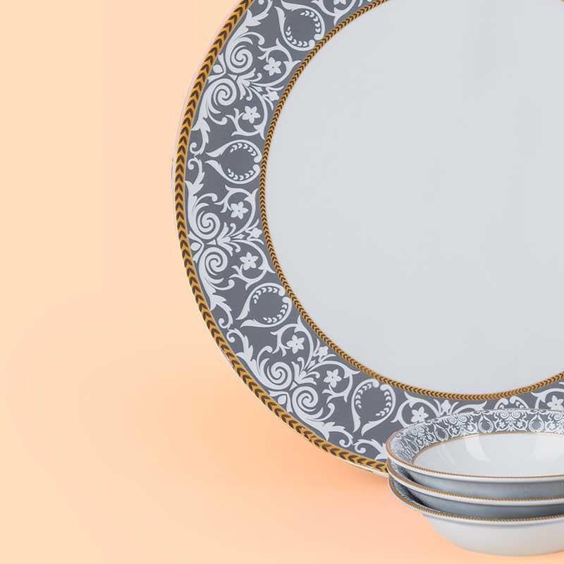 Victorian Grey Dinner Set - 18 Piece Set media 4
