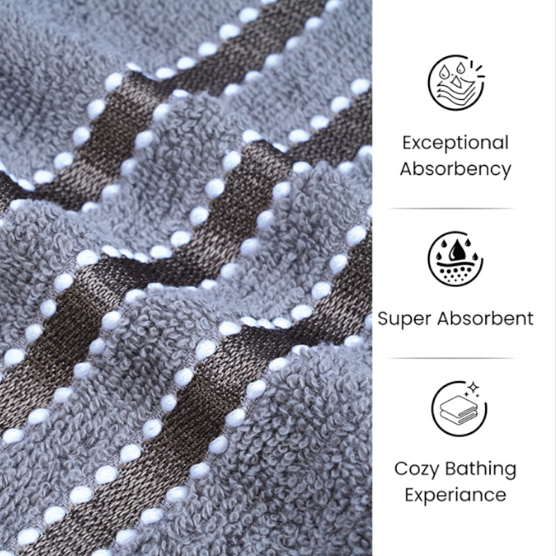Micro Cotton LuxeDry Comfort Solid Bath Towel - Grey image 8