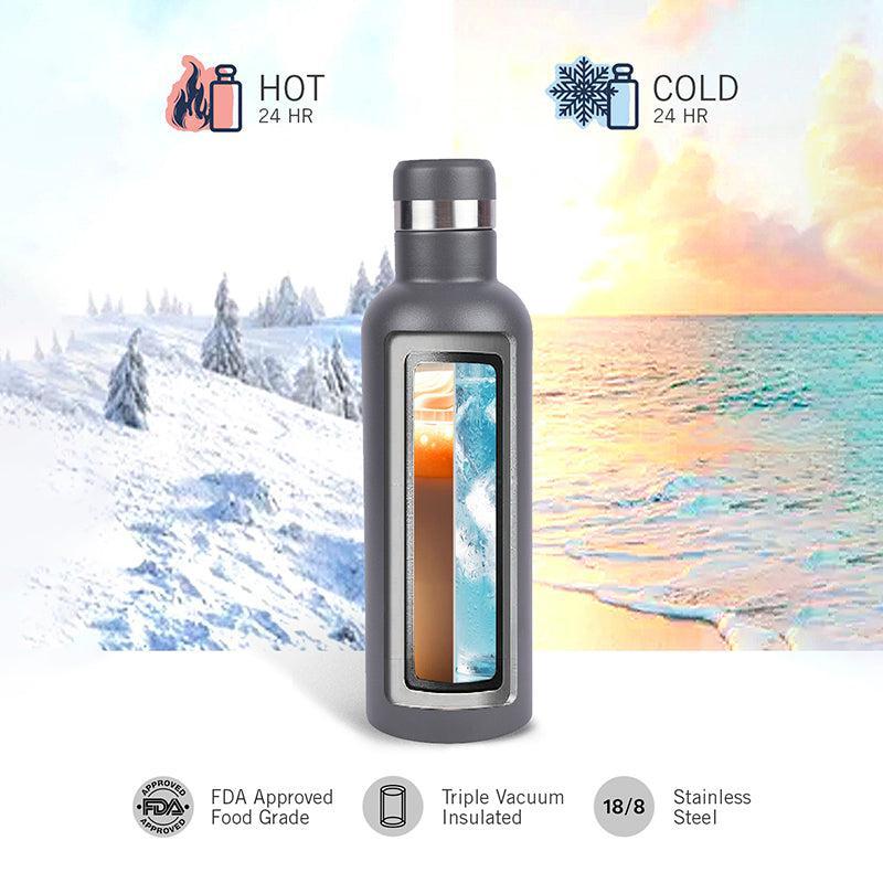 Nautica Cirrus Pure Insulated Stainless Steel Thermos (Grey) - 500 mL media 5