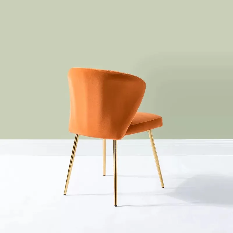Cozyra Metal Accent Chair - Orange media 7
