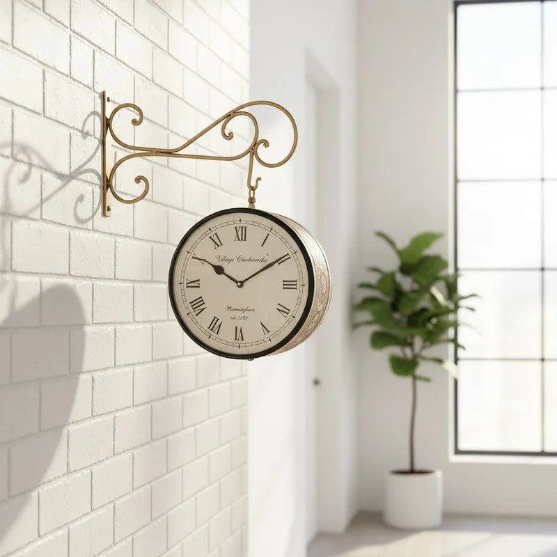 Royal Era Presence Iron Wall Clock media 1