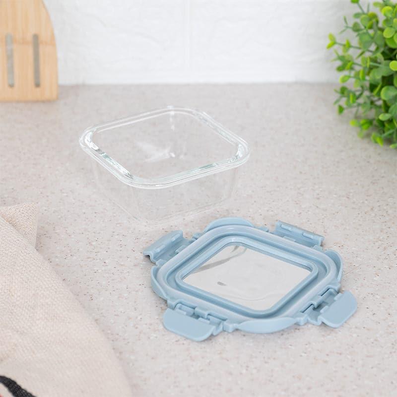 Timo Glass Lunch Box (Blue) - 320 ML media 5