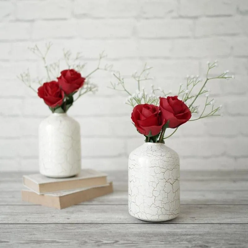 Hosanna Bottle Vase (White) - Set Of Two media 3