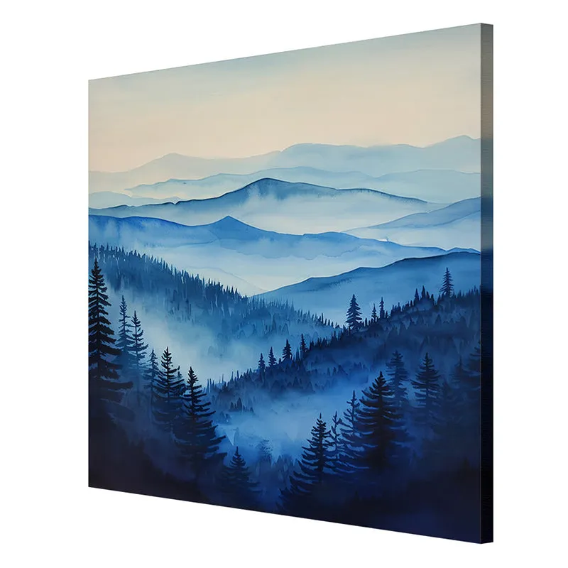 Misty Alps Wall Painting media 6