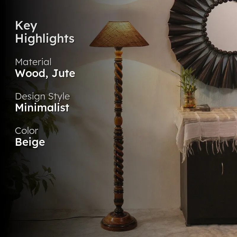 Majestic Aura Floor Lamp (Beige) media 2