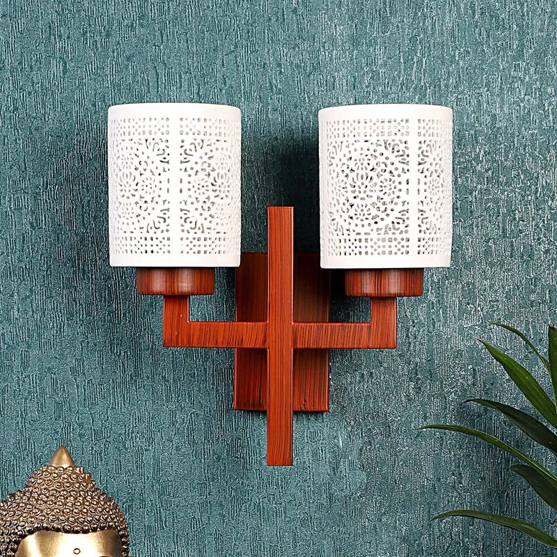 Ivra Duo Wooden Wall Lamp media 4