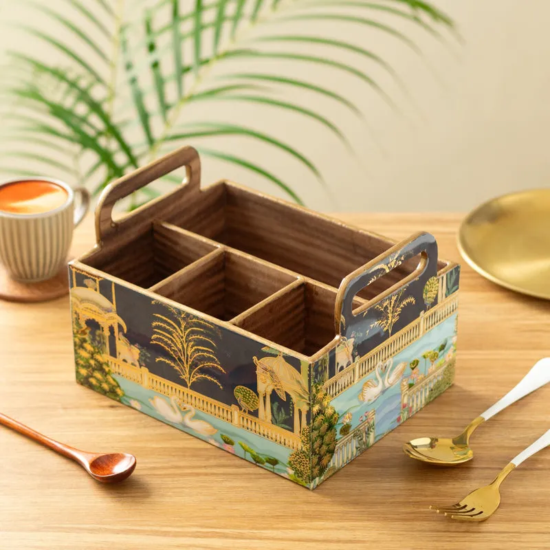 Rajhans Wooden Cutlry Stand media 1